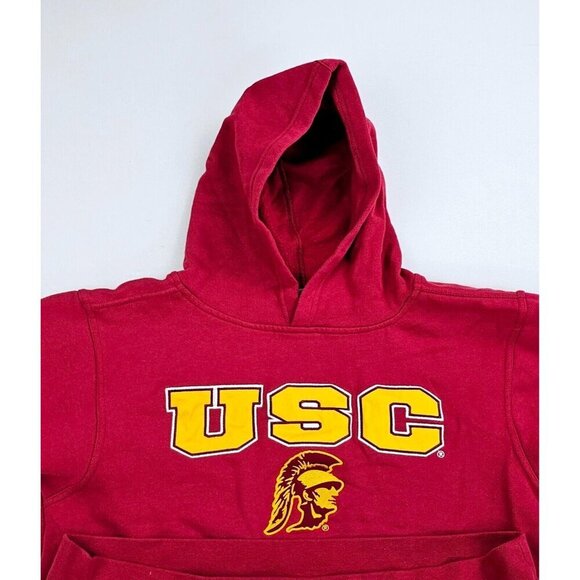 Reebok Heisman Collection Size XL 18/20 Youth USC Trojans Red Pullover Hoodie - Picture 5 of 9